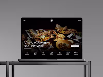 The Dining Hub Website Redesign