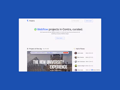 Happy to join the #WebflowChallenge 🎉 I wanted to showcase ...