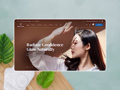 Health and Beauty Website Design