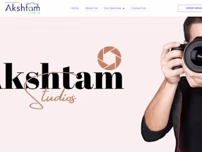 Photography Studio Website