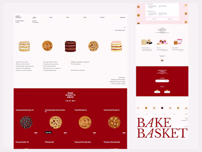 Bake Basket - A Bakery Store Website Design