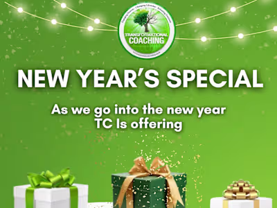 New Year's Flyer for Online Transformational Coaching Business