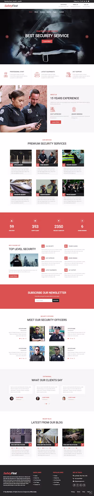Security Services Website