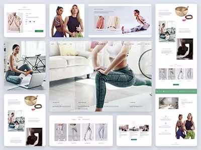 Yoga store e-commerce design