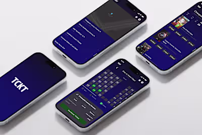 TCKT - Mobile UX Design & Brranding