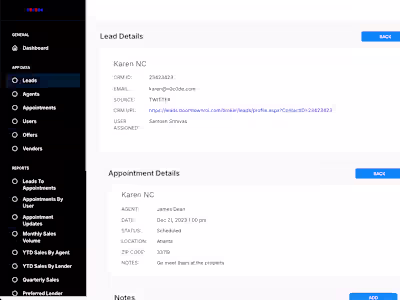 Appointment Management System for Real Estate Agents