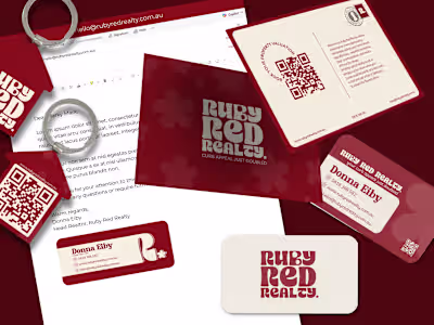 Ruby Red Realty Brand Identity