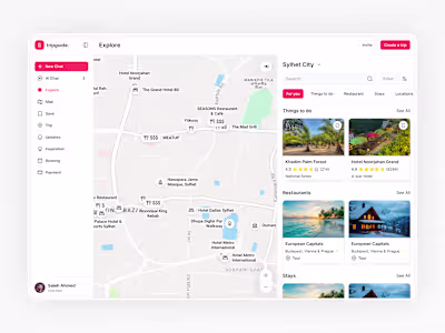 🗺️✨ Your journey, visualized smarter. Designed a clean and ...