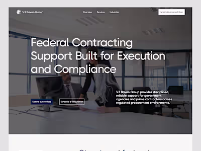 V3 Raven Group Website Redesign