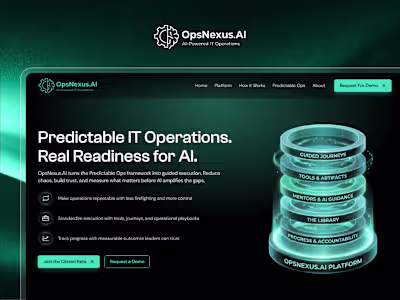 OpsNexus.AI : AI SaaS Enterprise Framer Website