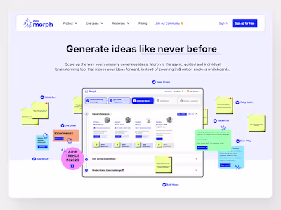 _2_ marketing website morph