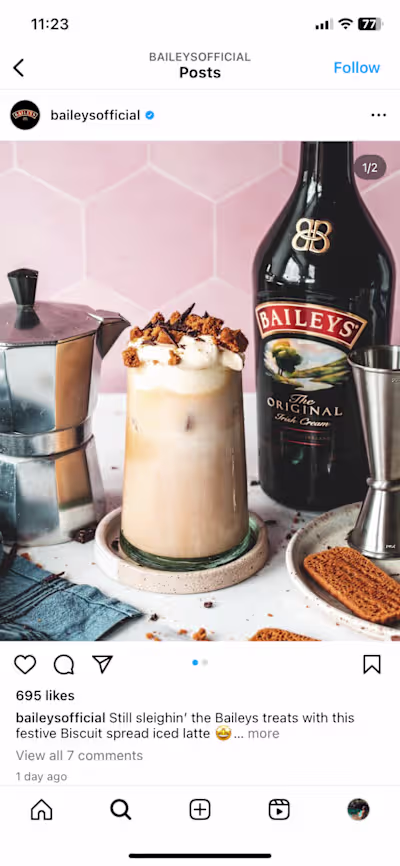 Baileys: Social media creator strategy