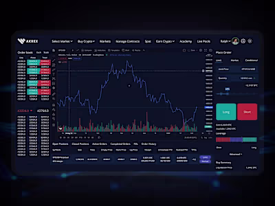 Advanced Cryptocurrency Trading Interface Design