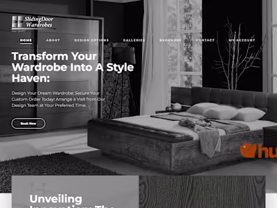 Web App to Sell Wardrobes | React.js & Next.js