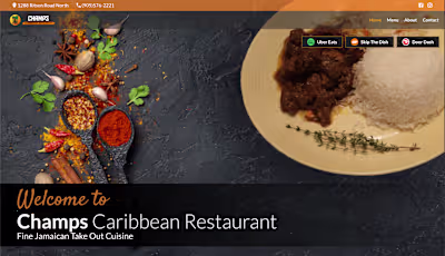 Vibrant Caribbean Restaurant Website with Framer