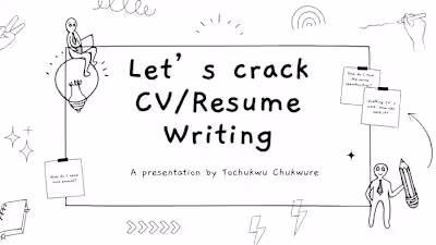 Resume Pitch Deck: CV, Cover Letter & Cold Email Strategies
