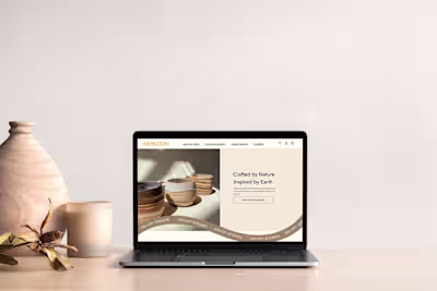 Wild Bloom Ceramics Shopify Website Design