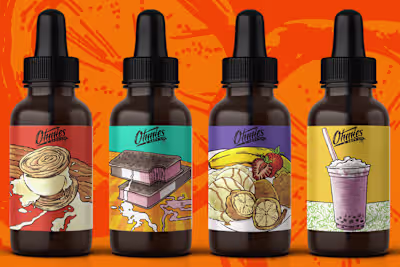 Ohmies Vapes - Label Illustrations :: Behance