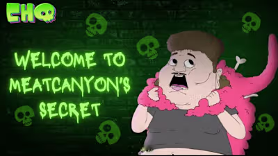 YouTube thumbnail for a scary cartoon channel