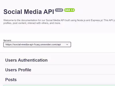 Social Media API