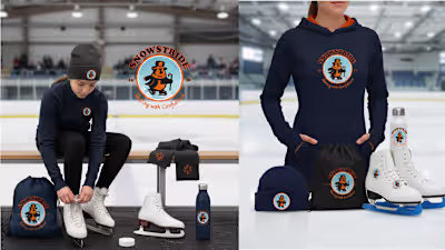 Snowstride Ice Skating Team – Mascot Logo Design Snowstride ...