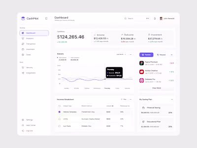 CashPilot – Smart Finance Dashboard