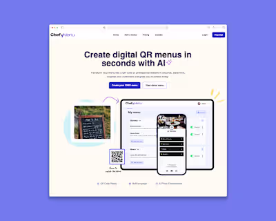 Chefy Menu - Product Design & MVP Development