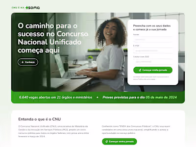 Online classes Landing Page