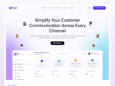 Repli Landing Page Design