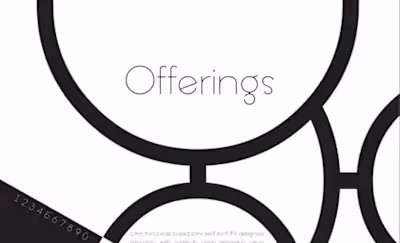 Offering Typeface Poster