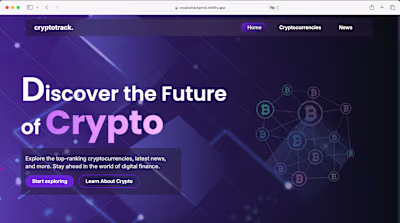 Cryptotrack | React TS | API Integration