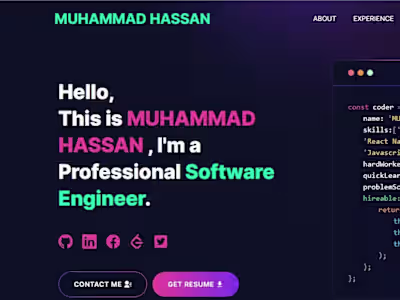 My personal Protfolio