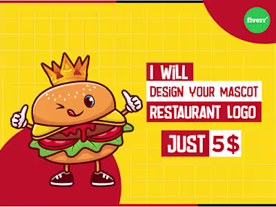 Modern mascot restaurant logo on Behance