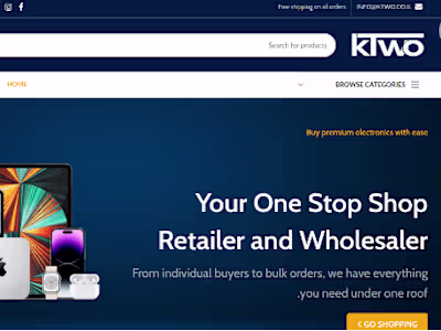 E-commerce Website for kTwo - A Supplier of  Computers in Israel