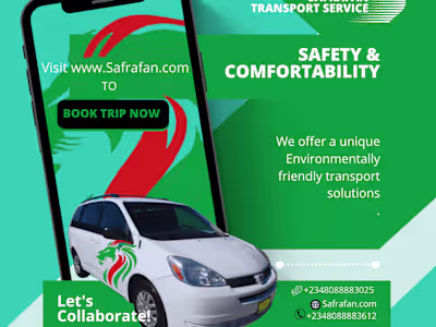 Design of Safrafan.com Transport Booking App