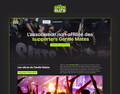 The Green Suits : Esport Fan Asso of Gentle Mates