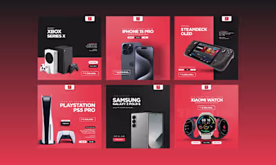 Gadget Online Store Social Media Posts