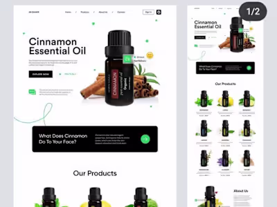 Detailed Product Showcase & E-commerce Concept