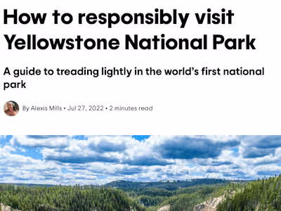 Trip Advisor Blog Content Campaign