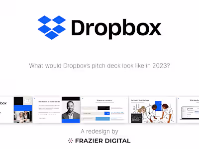 Dropbox Pitch Deck Redesign for 2023
