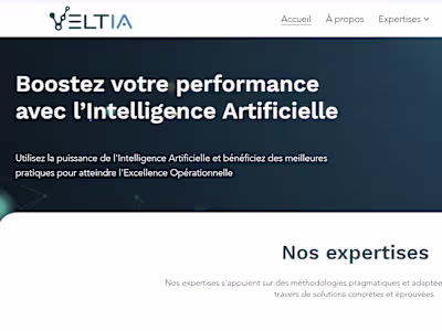 AI & Operational Excellence Landing Page Design