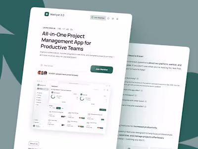 Avvio — Waitlist Template for Framer