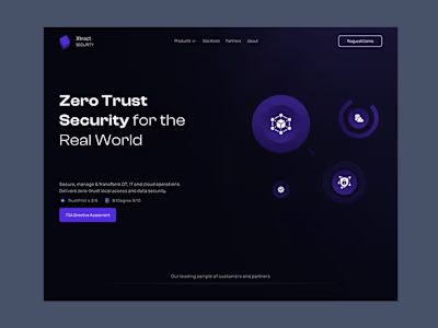 Xtarct Security Landingpage