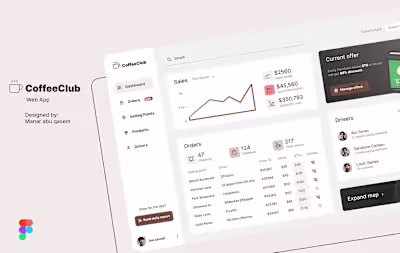UI/UX Web App design-Dashboard 