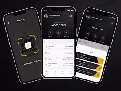 Fintech App Design - Skana App MVP