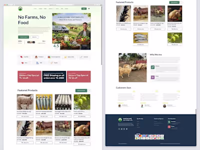 Agriculture E-commerce Website