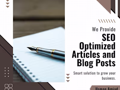 SEO Articles and blog post writer