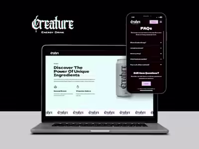 Creature Energy Website Development