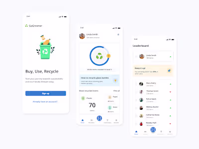 Recycling app - redesign