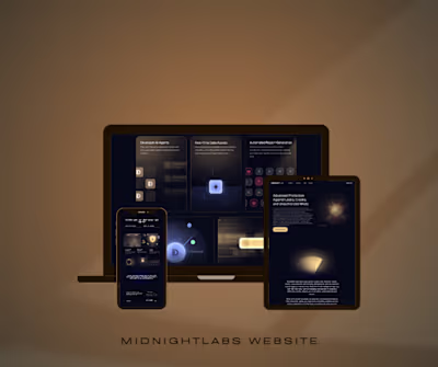 I designed the Midnight Labs website in Framer, a platform f...
